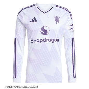 Manchester United Tricou Fotbal Replică 2025-26 Barbati Deplasare Mâneci Lungi